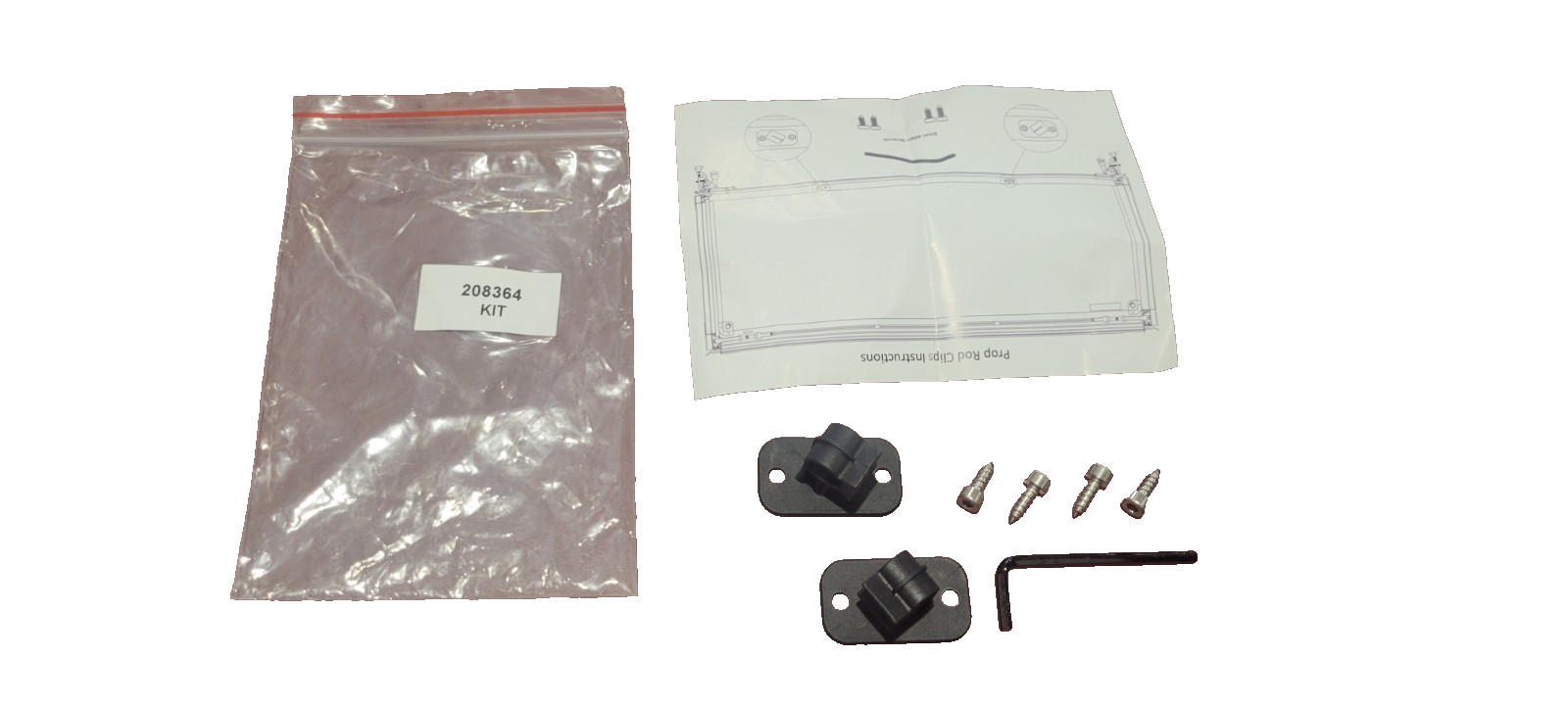 LEER Hard folding tonneau cover HF350M/HF650M replacement prop rod clips #208364