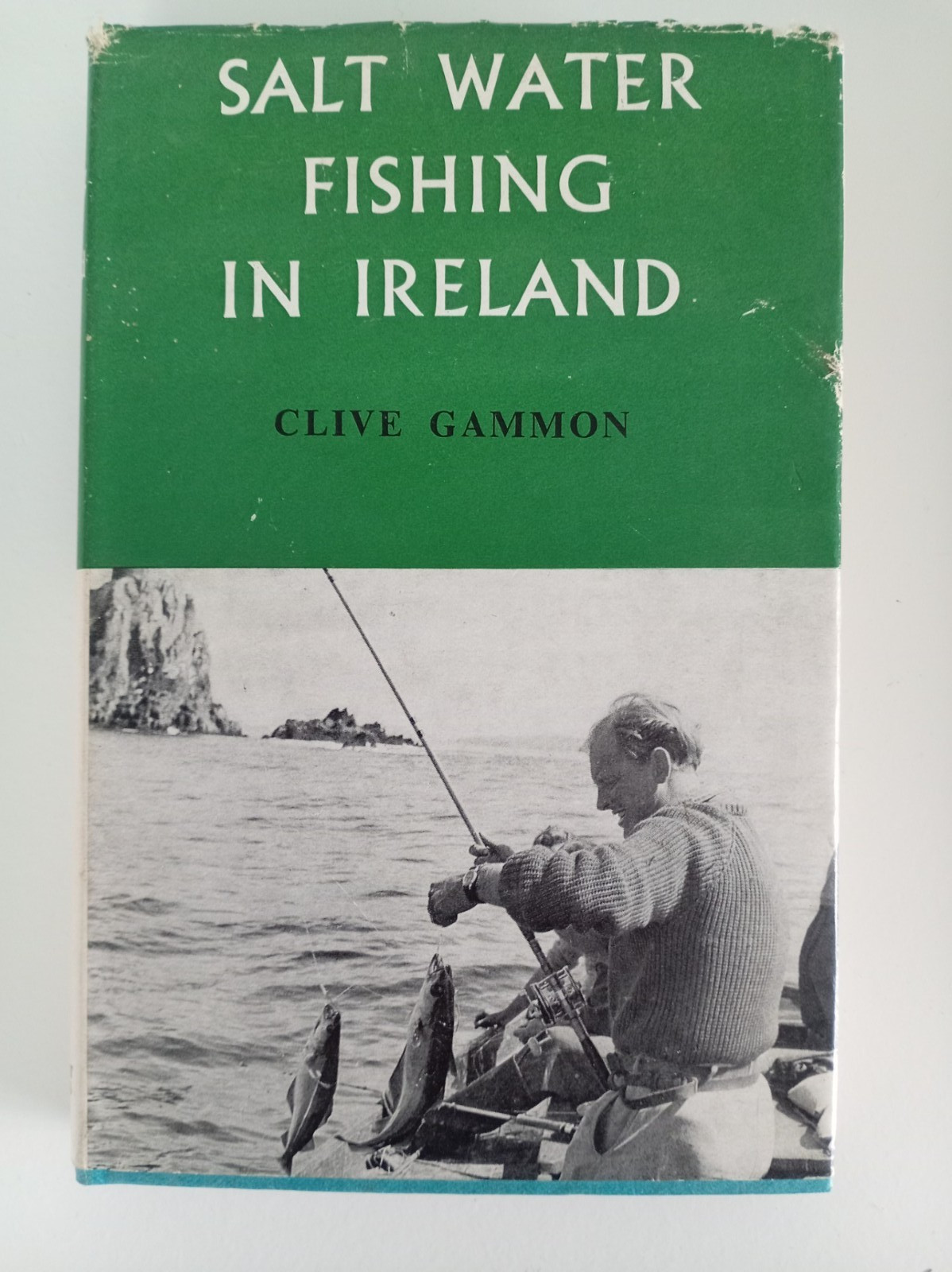1966 Vintage Fishing Book Salt Water Fishing in Ireland Clive Gammon Illustrated