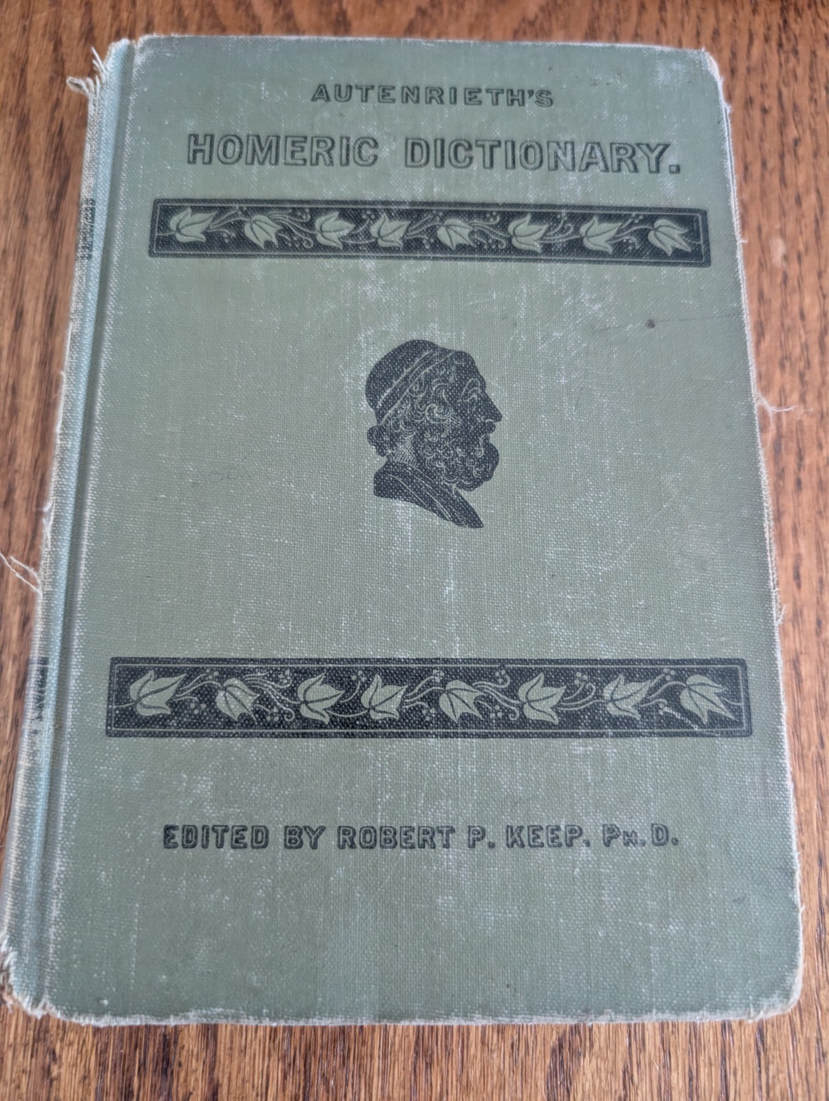 Antique 1904 Autenrieths Homeric Dictionary Edited Br Robert P. Keep PhD HC Book