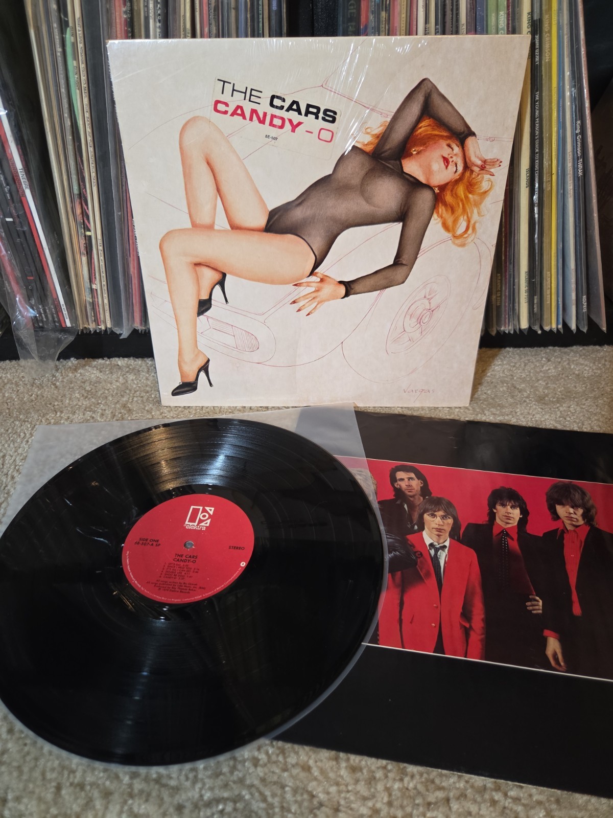 The Cars Candy-O Lp Vinyl 1979 1st Press Shrink/Hype/Insert NM-/VG+