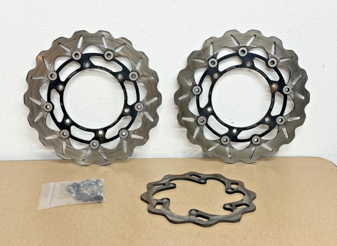 2002 00-03 YAMAHA YZF R1 GALFER FRONT LEFT RIGHT AND REAR BRAKE ROTORS DISCS SET
