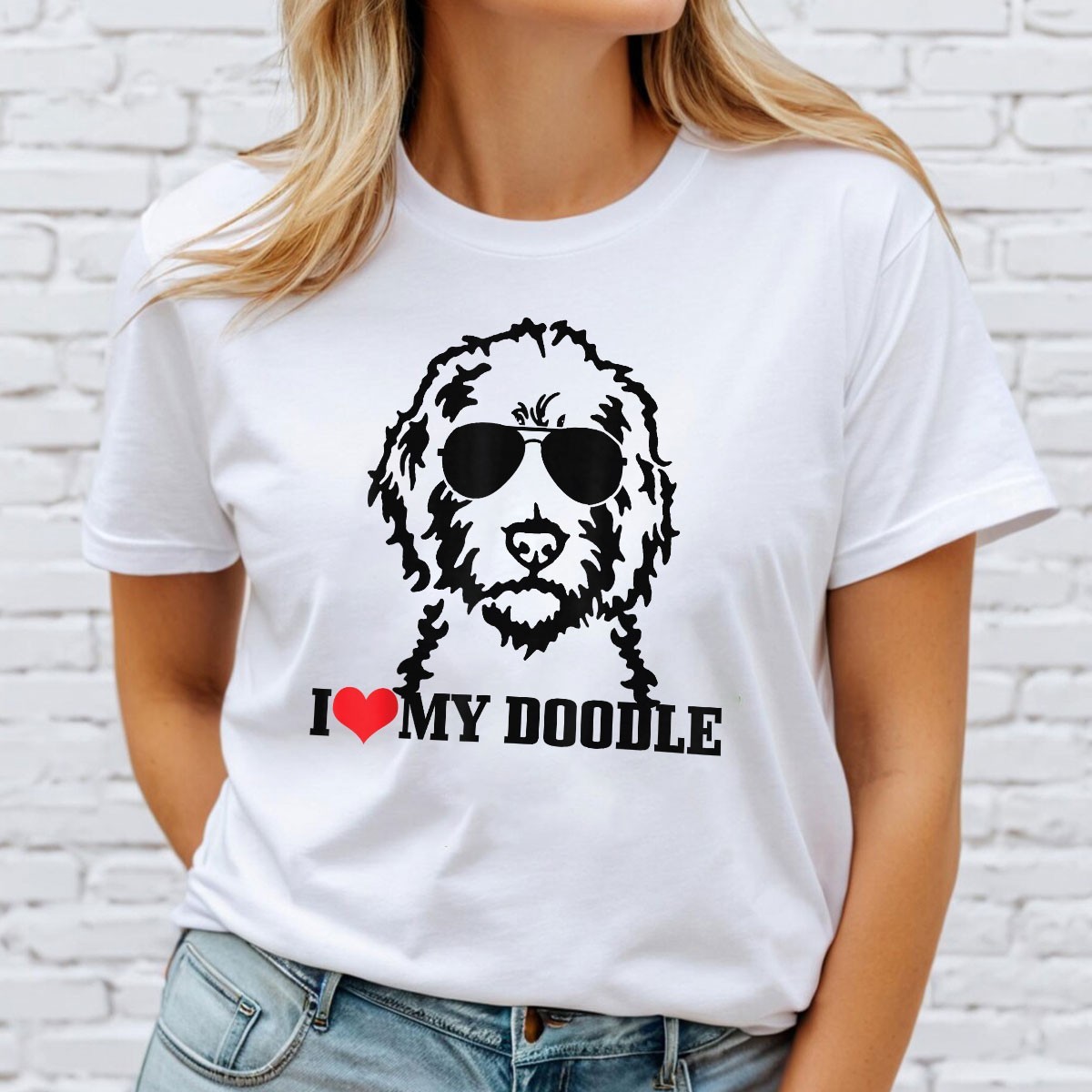 Goldendoodle I Love My Doodle Labradoodle Dog Mom T-Shirt Shirt Lover Tee Gift