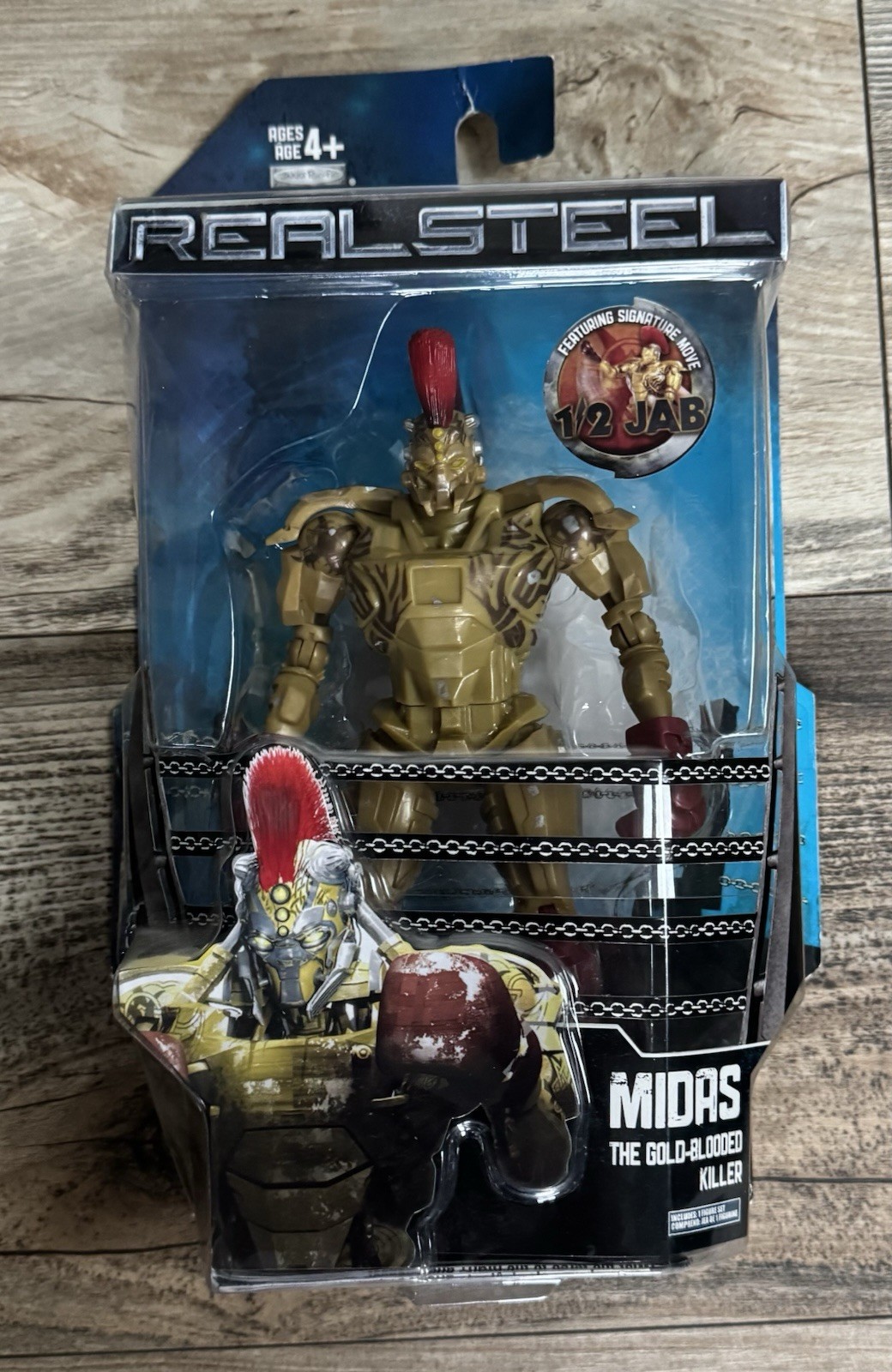 2011 Jakks Pacific Real Steel Midas Gold Blooded Killer Deluxe 7” Figure 🌟 NEW 2011 Jakks Pacific Real Steel Midas Gold Blooded Killer Deluxe 7” Figure 🌟 NEW