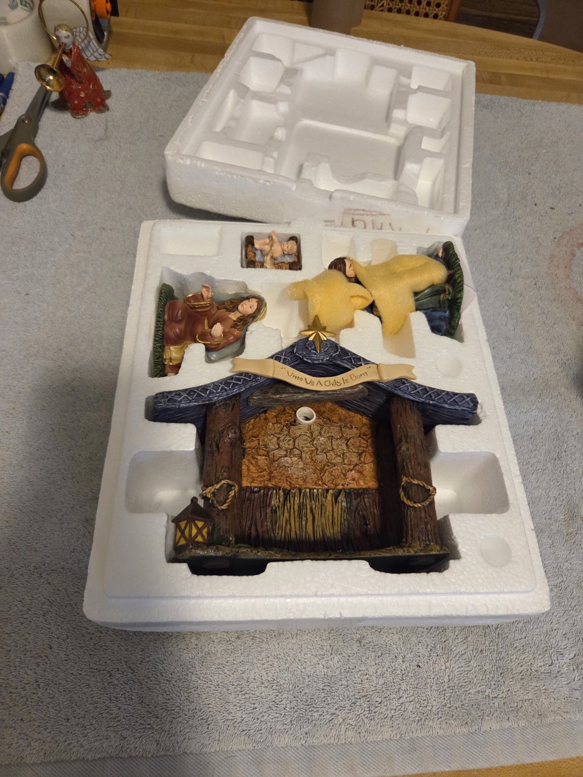 Bradford Exchange Hawthorne Village-Holy Family & Holy Night Nativity Set In Box Bradford Exchange Hawthorne Village-Holy Family & Holy Night Nativity Set In Box