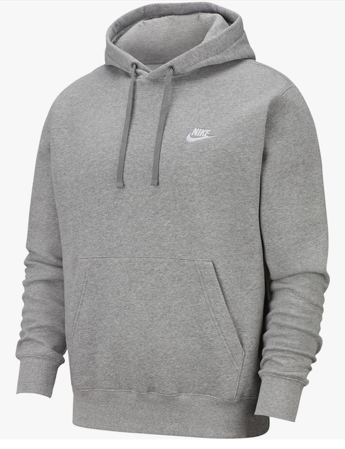 Nike Sportswear Club Fleece Men’s Club Grey Pullover Hoodie BV2654-063 Size XL