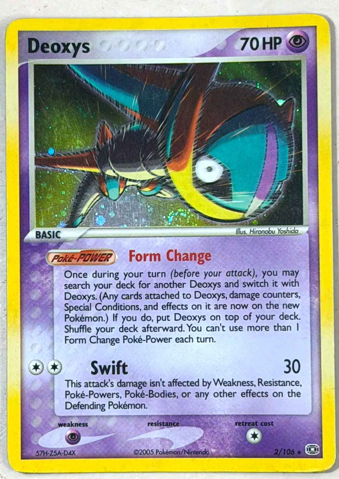 Deoxys (Speed Forme) 2/106 Emerald Holo Pokemon TCG HP