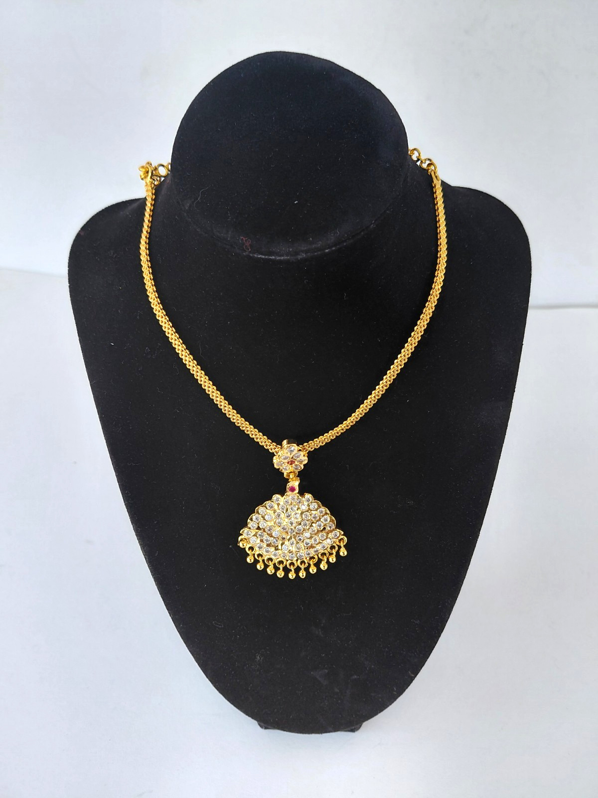 Vintage Necklace Kundan Polki Traditional Indian Wedding Gold Tone Rhinestone Vintage Necklace Kundan Polki Traditional Indian Wedding Gold Tone Rhinestone
