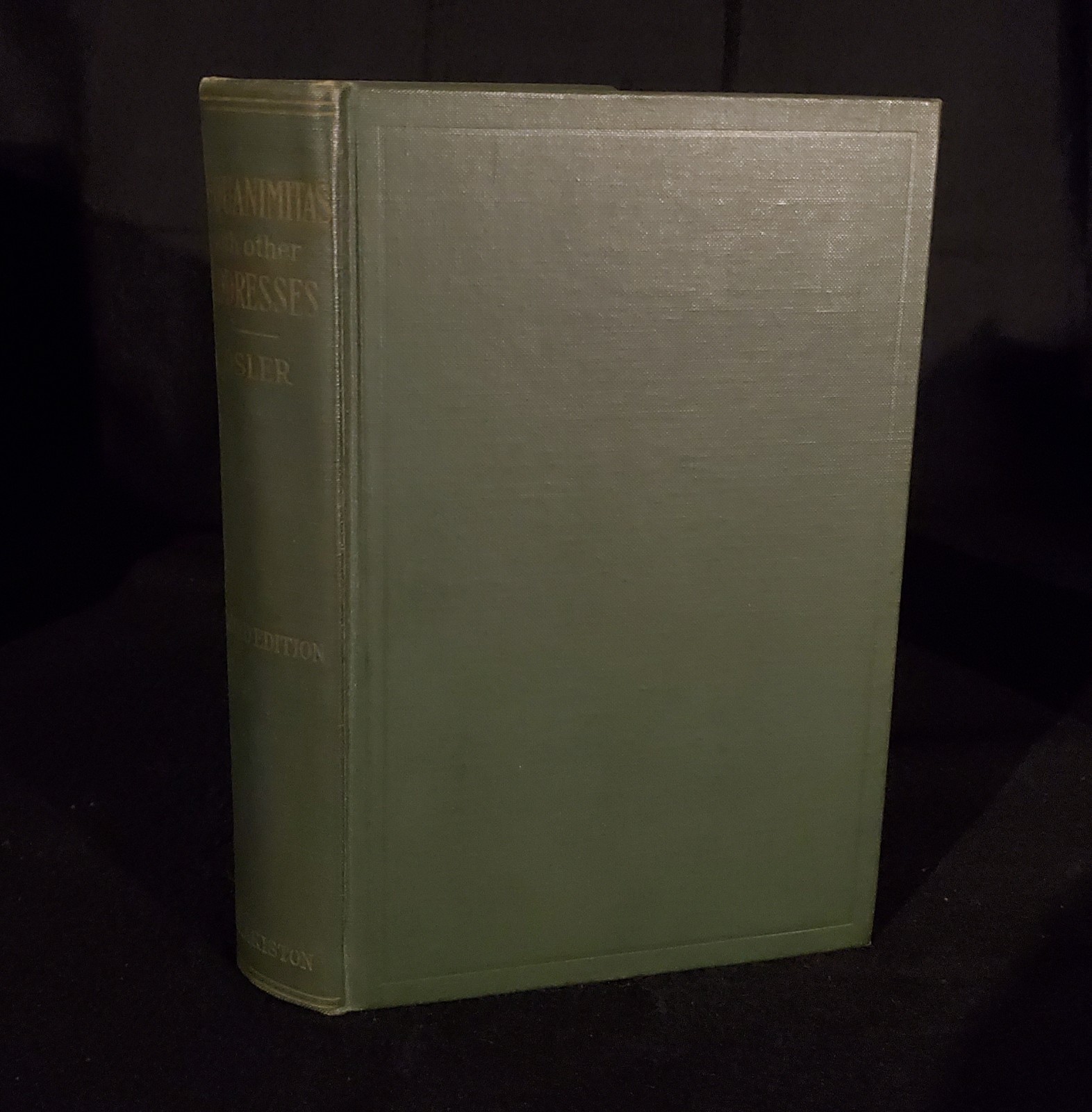 Aequanimitas W Other Addresses 3rd Ed by Sir William Osler *SIGNED* By Eli Lilly