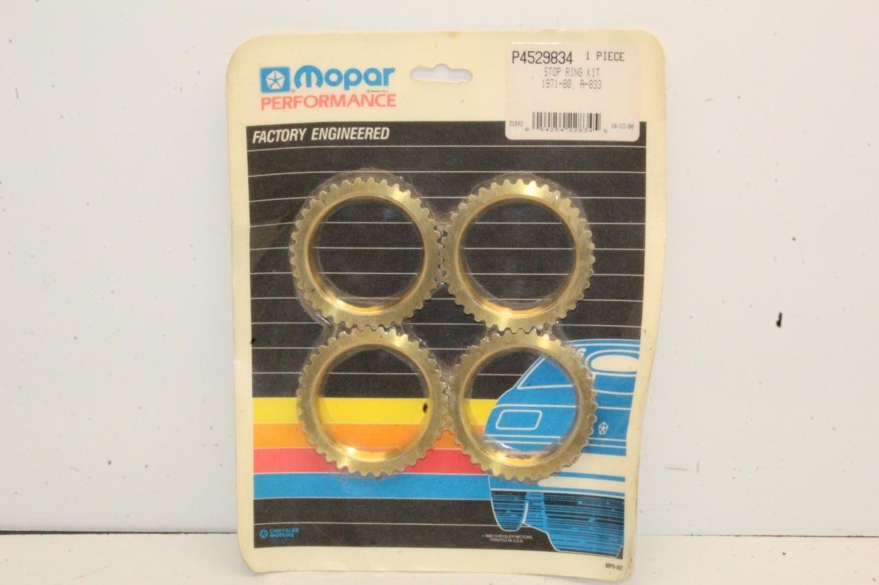 Vintage NOS Mopar Performance A833 4 Speed Blocker Ring Kit 1971-1980