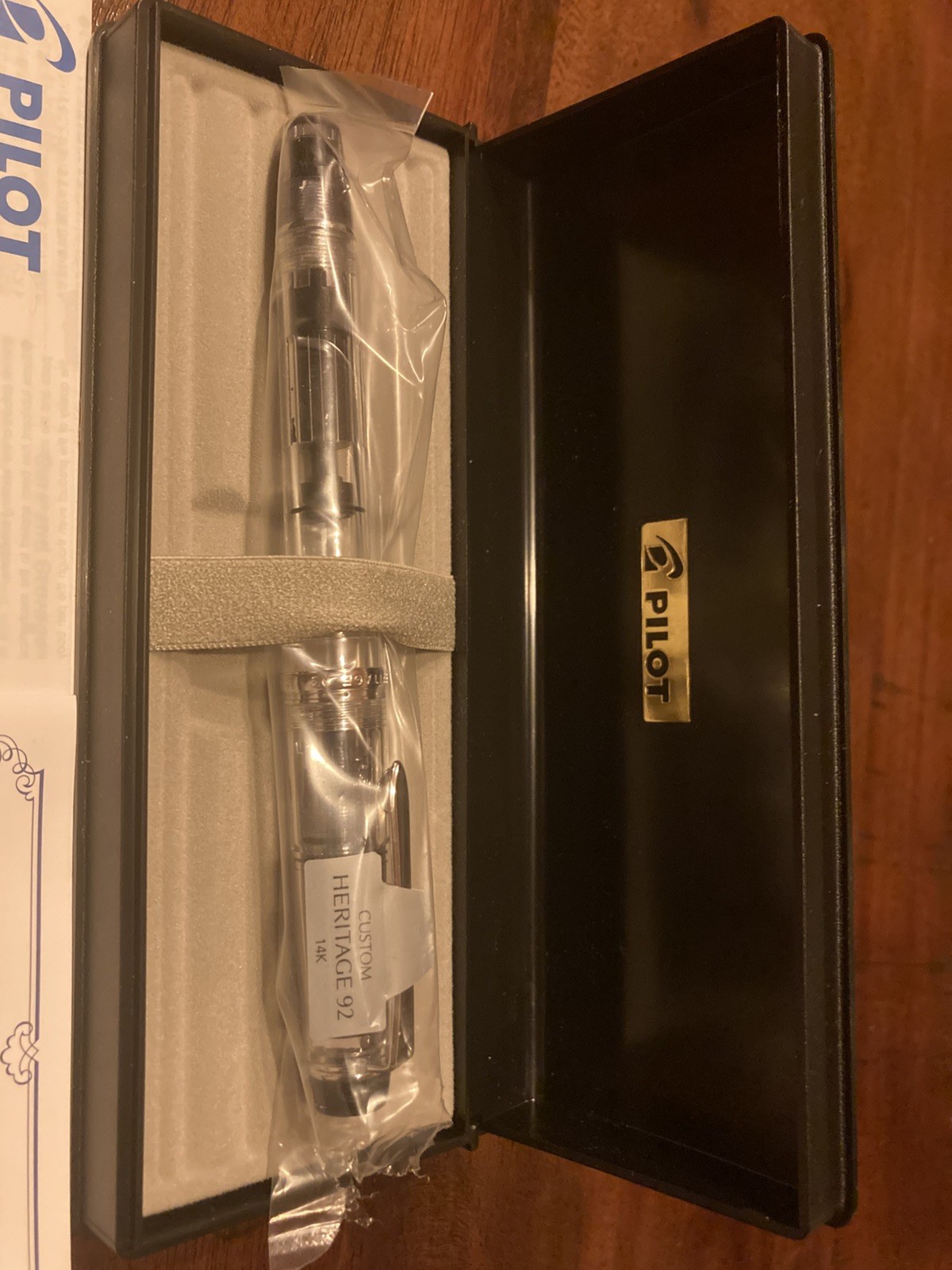 Pilot Namiki Custom HERITAGE 92 Fountain Pen Clear Medium Nib FKVH-15SRS-NC-M