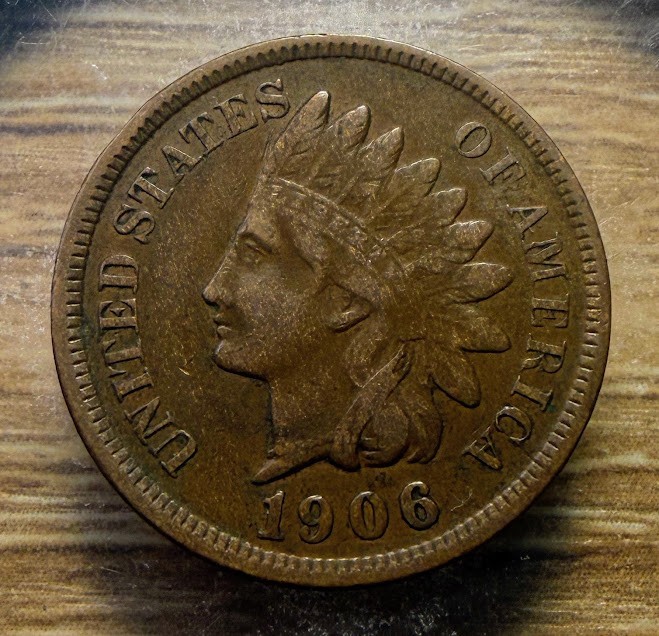 1906 Indian Head Cent - Actual Coin Shown - & Tracking INV#27 1906 Indian Head Cent - Actual Coin Shown - & Tracking INV#27