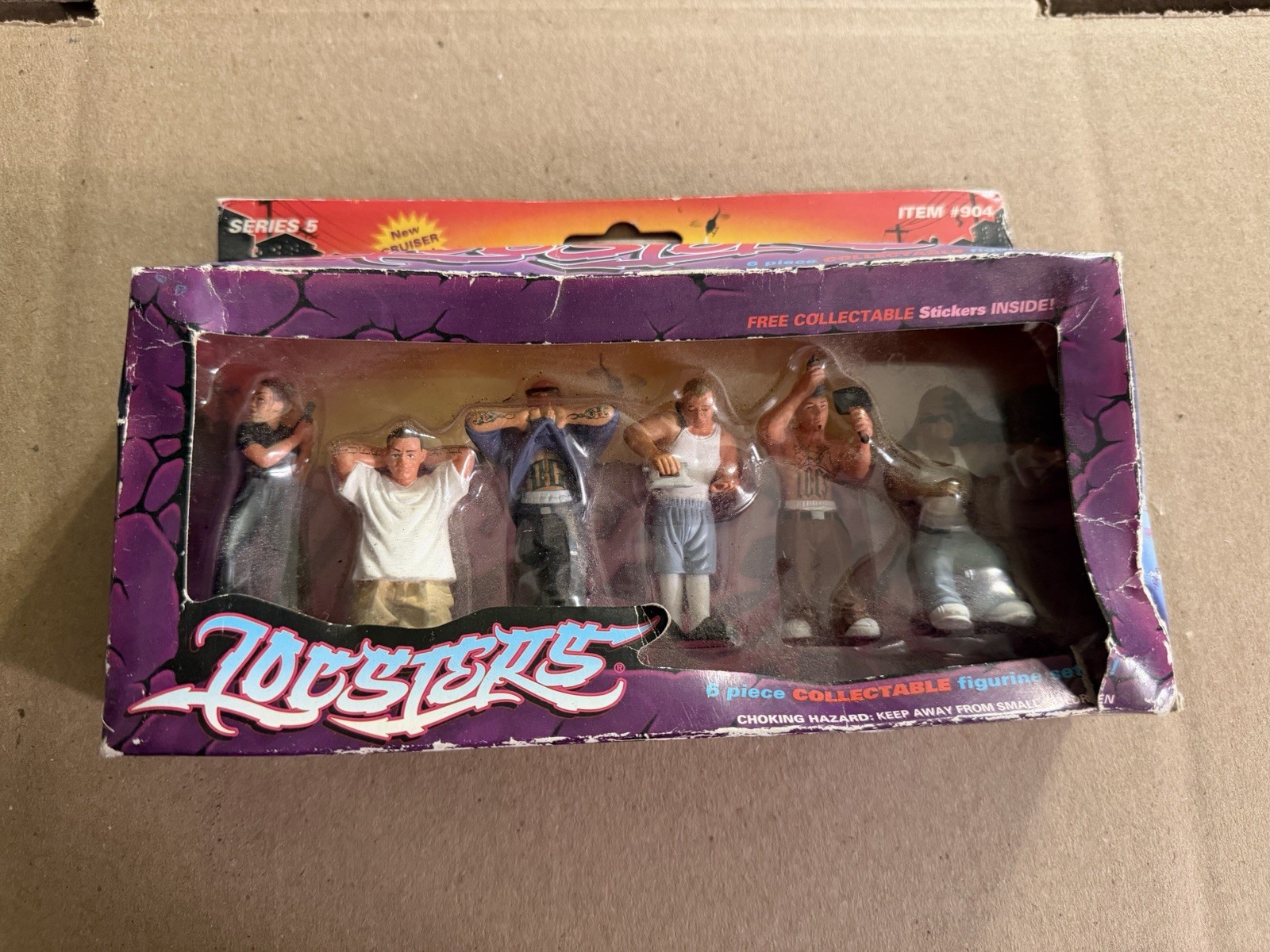 VINTAGE RARE LIL LOCSTERS FIGURES SERIES #5 COMPLETE SET VINTAGE RARE LIL LOCSTERS FIGURES SERIES #5 COMPLETE SET