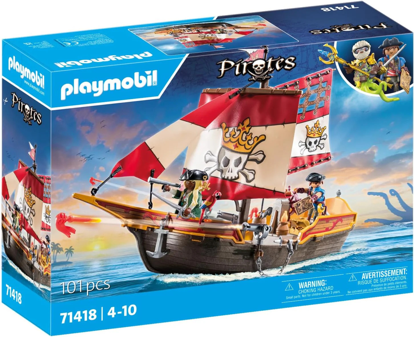 PLAYMOBIL #71418 Pirate Ship NEW 2024 RELEASE