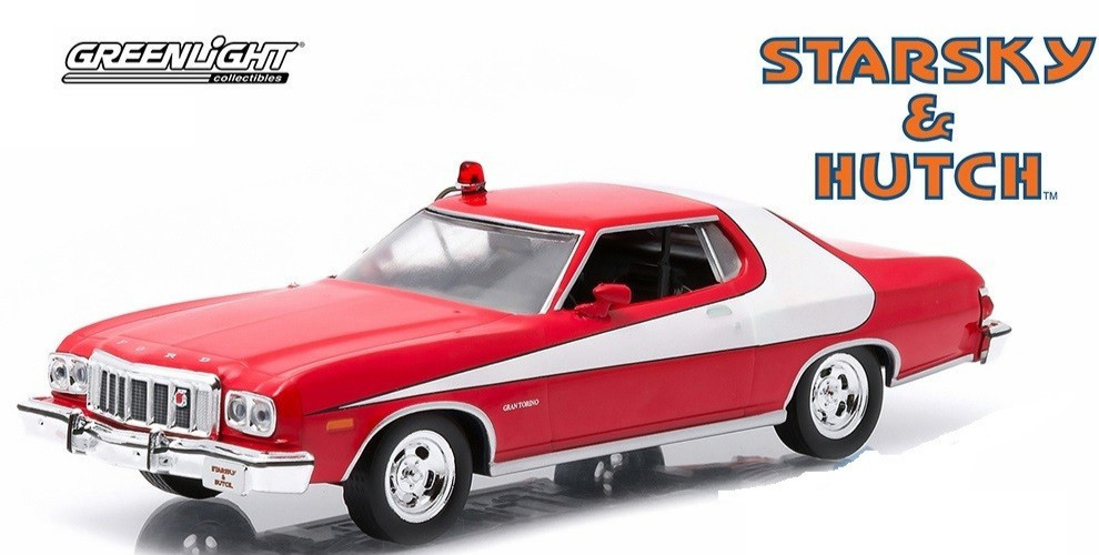 Greenlight Starsky & Hutch 1976 Ford Gran Torino 1:64 scale Die cast metal Greenlight Starsky & Hutch 1976 Ford Gran Torino 1:64 scale Die cast metal