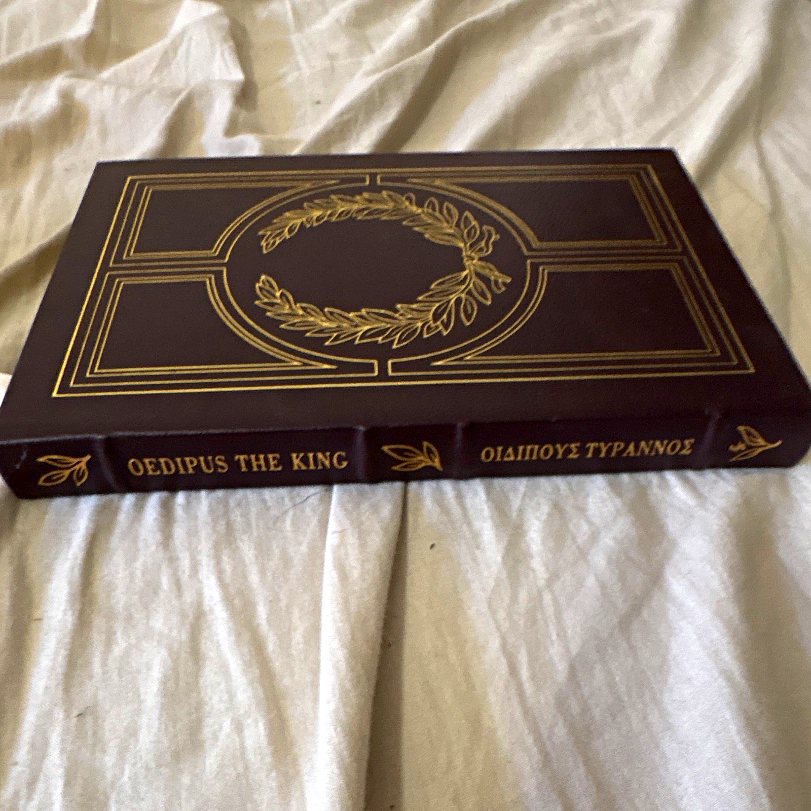 Sophocles Oedipus the King Hardcover Illustrated Greek Play English/Greek