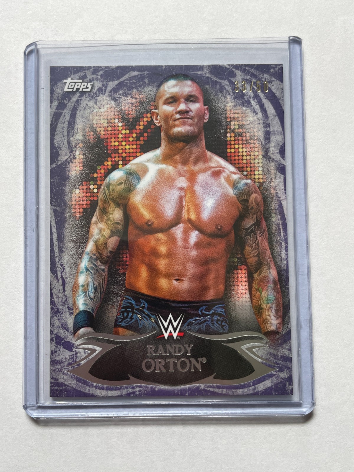 Randy Orton 2015 Topps WWE Undisputed [Purple] /50 #24