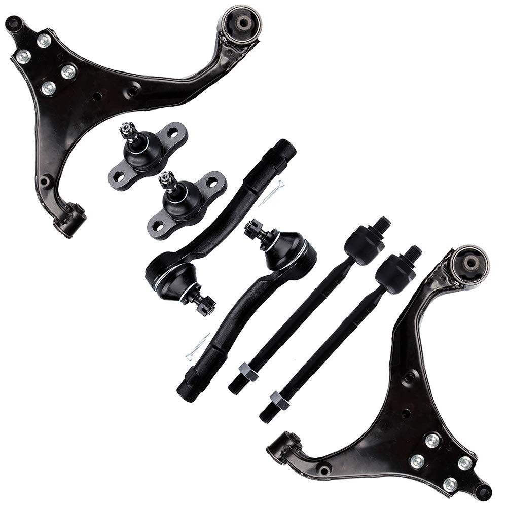8PCS Front Suspension Kit,Control Arm,Tie Rod End