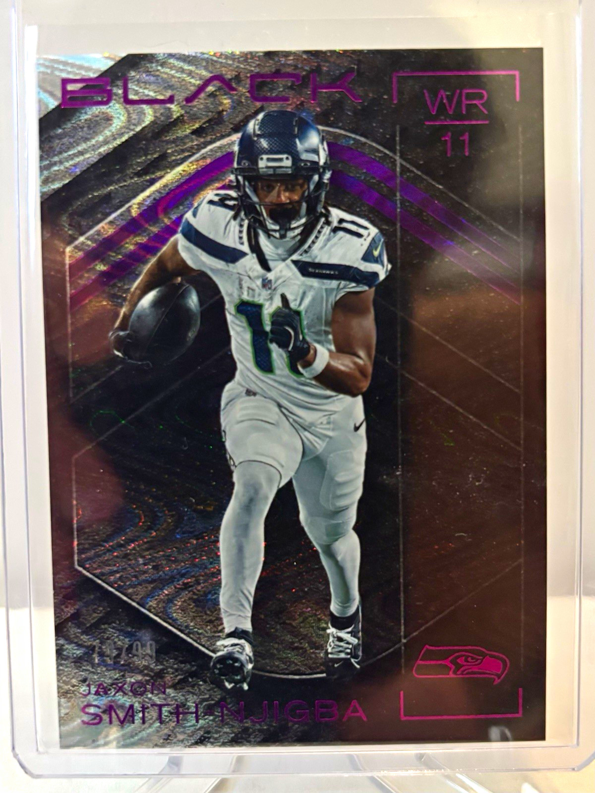 Panini 2025 Black Jaxon Smith-Njigba Seahawks #94 Royal Parallel /99