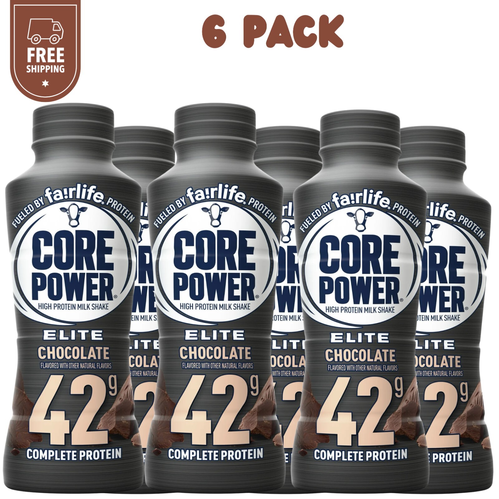 Core Power Elite Failrlife High Protein Shakes Chocolate (42g) 14 Oz 6 Bottles Core Power Elite Failrlife High Protein Shakes Chocolate (42g) 14 Oz 6 Bottles