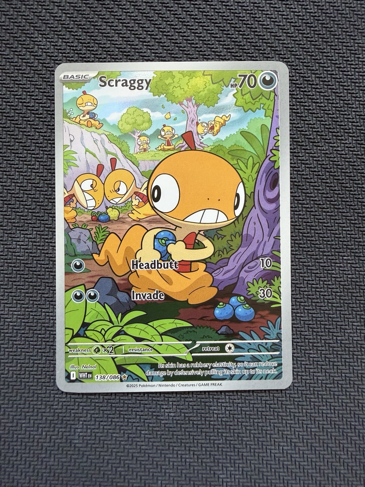 Scraggy 138/086 Illustration Rare Sv: White Flare Pokemon TCG