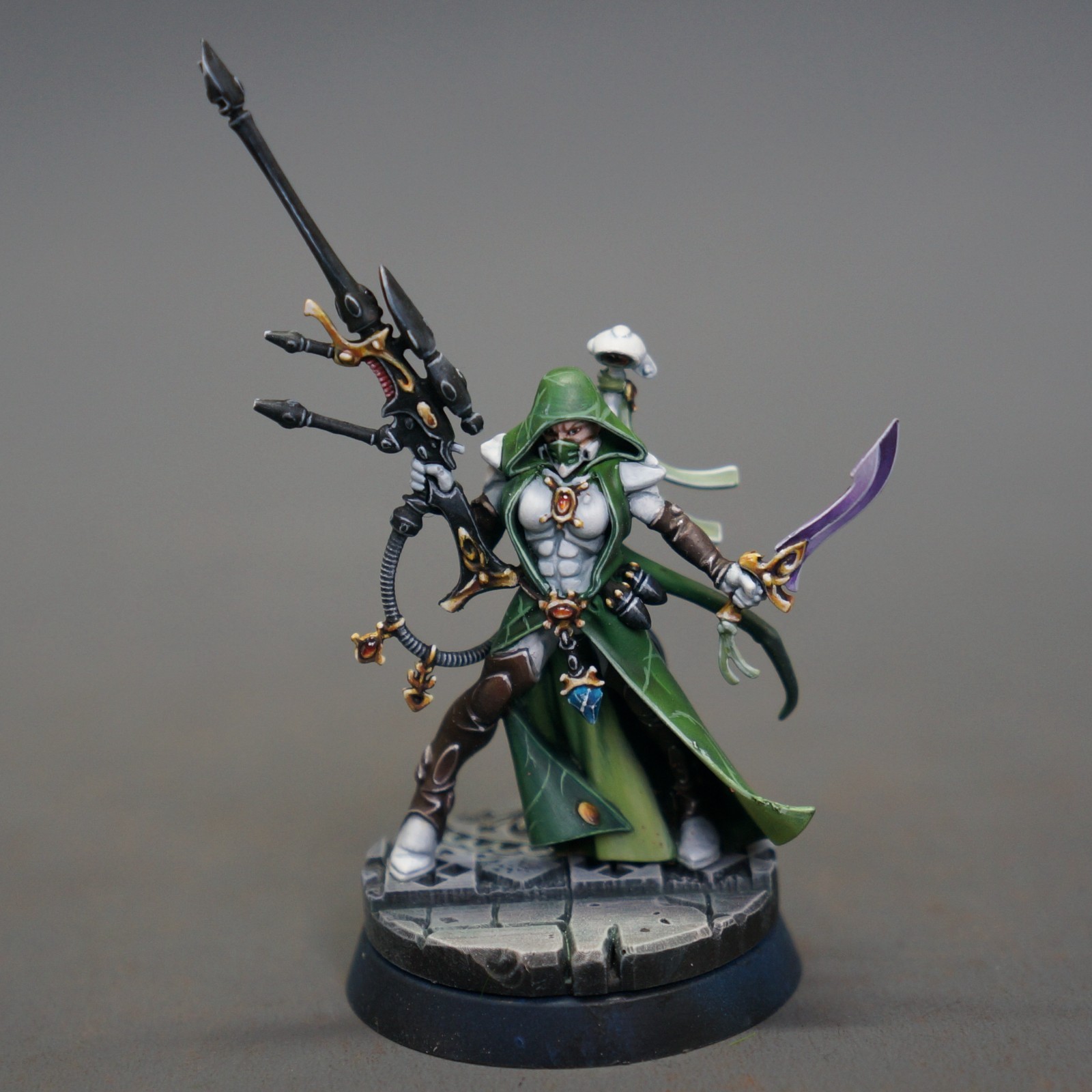 Warhammer 40K Aeldari  Amallyn Shadowguide PRO-PAINTED Custom Miniature model
