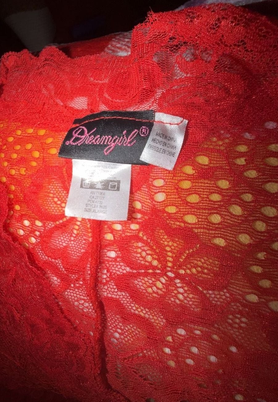 Dreamgirl Red Lace Shirt Size Xlarge Dreamgirl Red Lace Shirt Size Xlarge