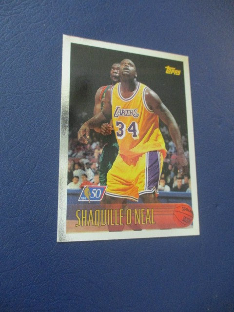 1996/97 Topps Shaquille O’Neal 50th Anniversary Foil #220 LA Lakers Basketball 1996/97 Topps Shaquille O’Neal 50th Anniversary Foil #220 LA Lakers Basketball