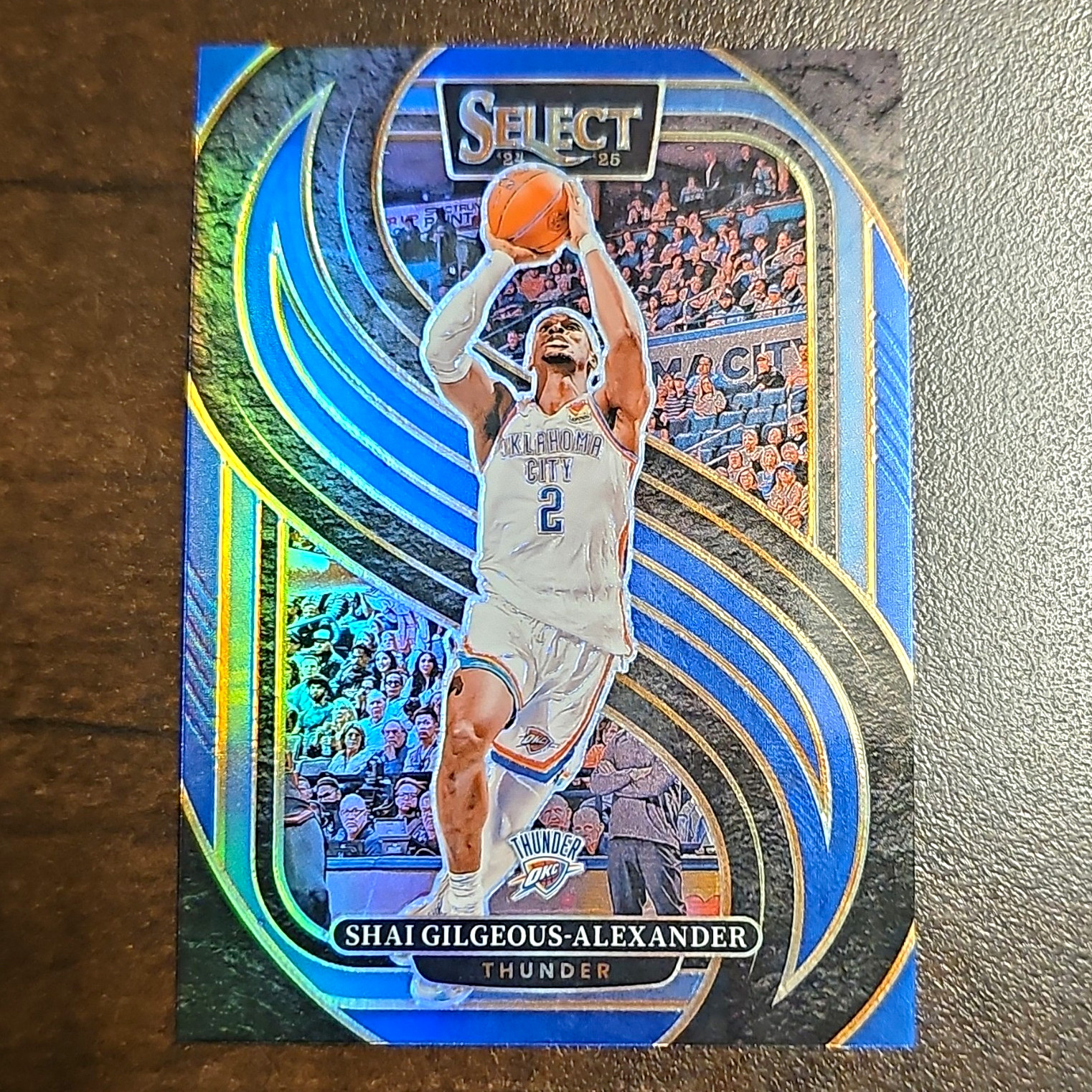 Panini Select 2024-25 Shai Gilgeous-Alexander Premier Blue Prizm #131
