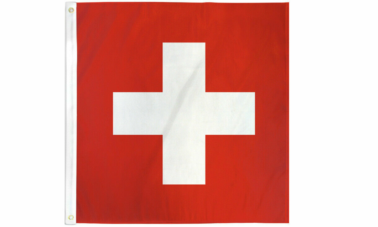 Switzerland Flag 3x3ft Flag of Switzerland Swiss Flag 3\' x 3\' House Flag 100D