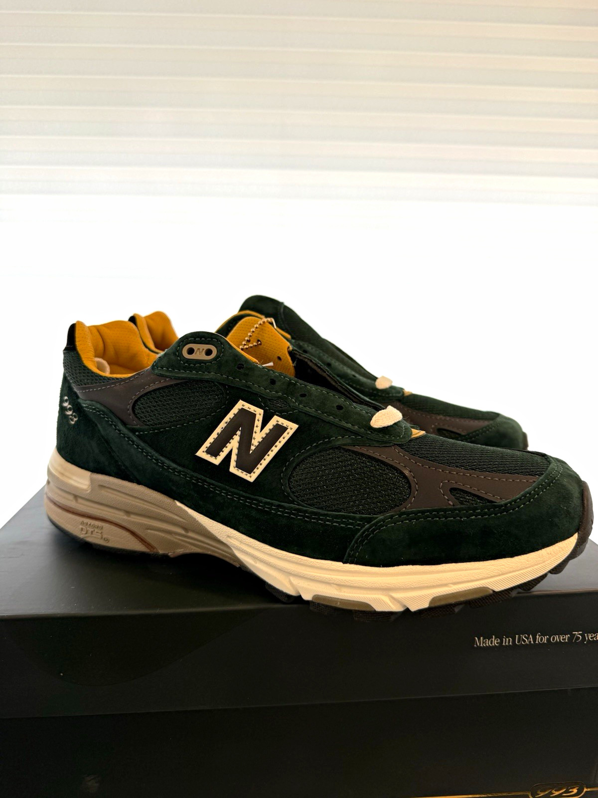 New Balance Aimé Leon Dore 993 Made in USA Pine Grove Sneaker U993ALD - 9.5
