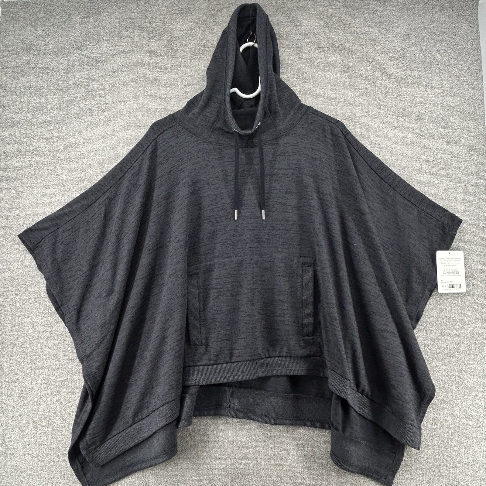 Athleta Blissful Hoodie Poncho Women Size Small Dark Gray Activewear NEW