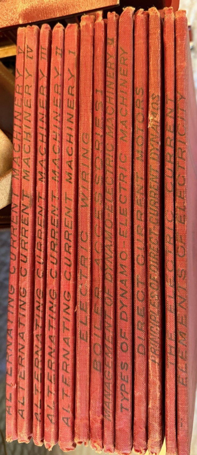 Lot Of 13 American School of Correspondence Books 1906-1911 Machinery, Current