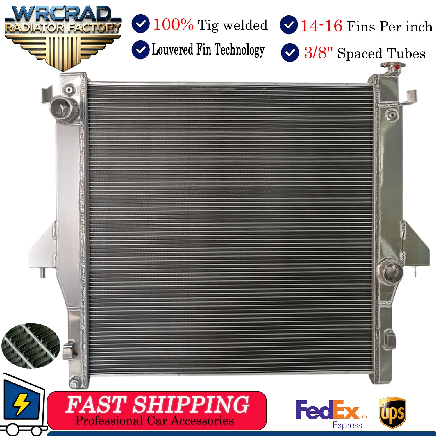 Aluminum Radiator For 2003-2010 DODGE RAM 2500 3500 5.9L 6.7L L6 Cummins Diesel