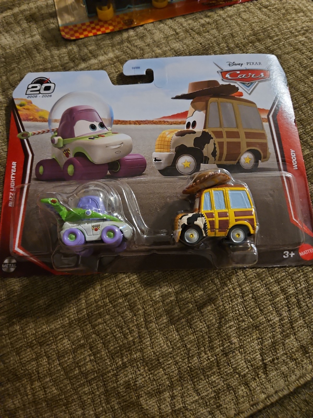 2026 Mattel Disney Pixar Cars 20th Anniversary Toy Story 5 Buzz & Woody 2-Pack