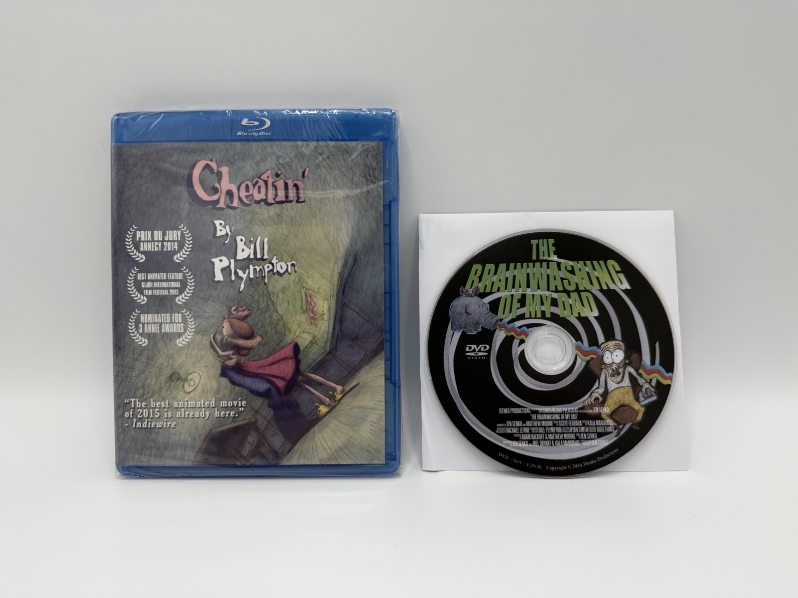 Bill Plympton’s CHEATIN’ - Kickstarter Exclusive Blu-ray + Bonus DVD NEW SEALED