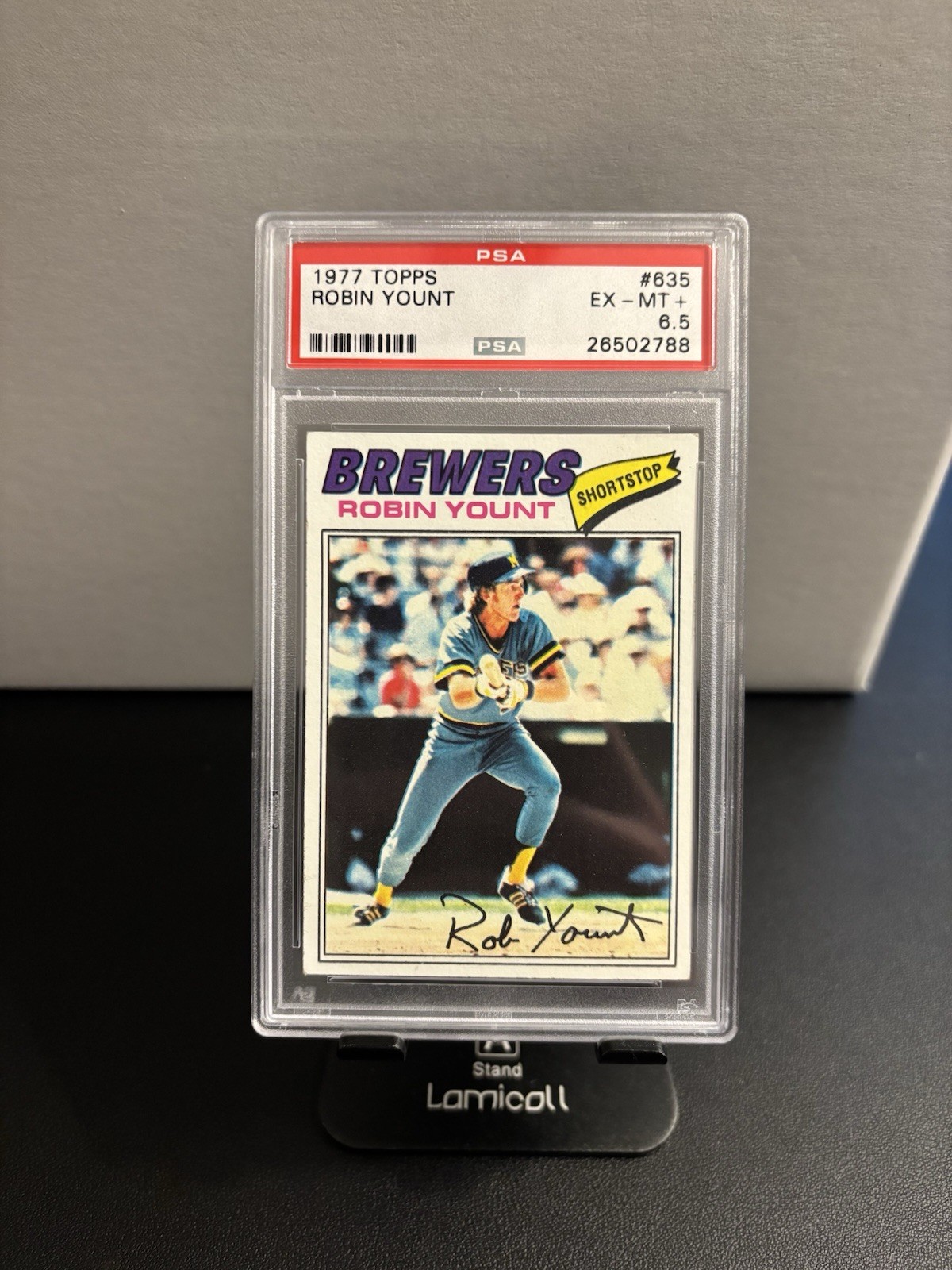 1977 Topps - Robin Yount #635 (HOF) PSA 6.5+ 