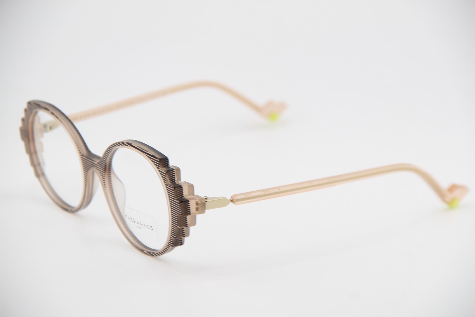 NEW FACE A FACE PARIS BOCCA PIXEL 3 COL 4321 AMBER AUTHENTIC EYEGLASSES 50-19