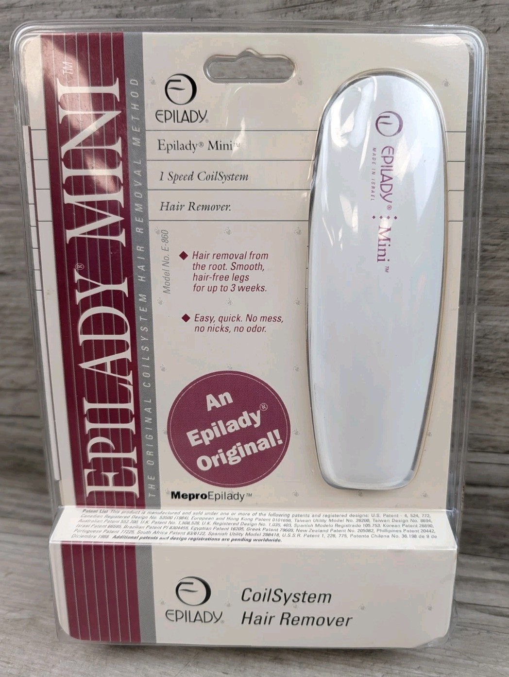 Vintage 80s Epilady Mini Epilator Hair Removal Tool Rare Sealed Package NEW