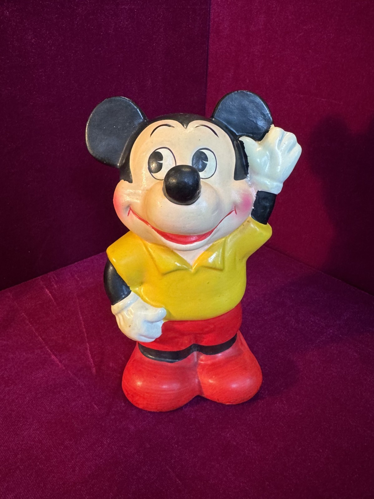 Vintage Walt Disney Productions Mickey Mouse Bank 6 1/4’’ Tall, Made in Japan Vintage Walt Disney Productions Mickey Mouse Bank 6 1/4’’ Tall, Made in Japan