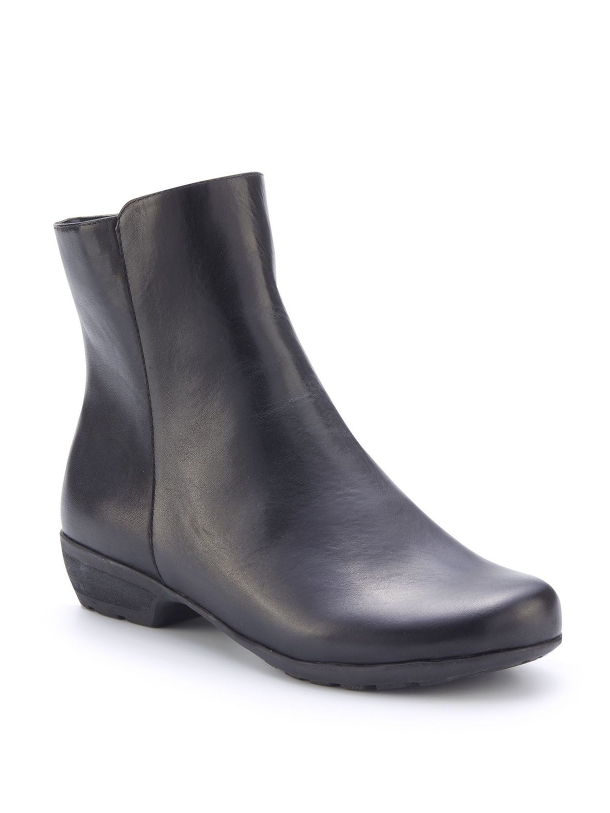 WALKING CRADLES Womens Black Walking Cradles Elsie Stacked Heel Booties 6.5 M WC