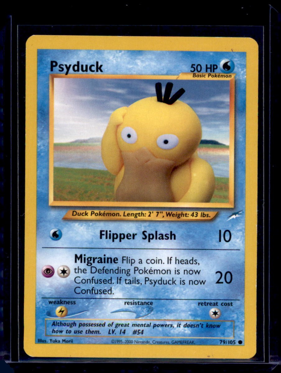 Psyduck 79/105 Common Neo Destiny Pokemon Unlimited Moderately Played