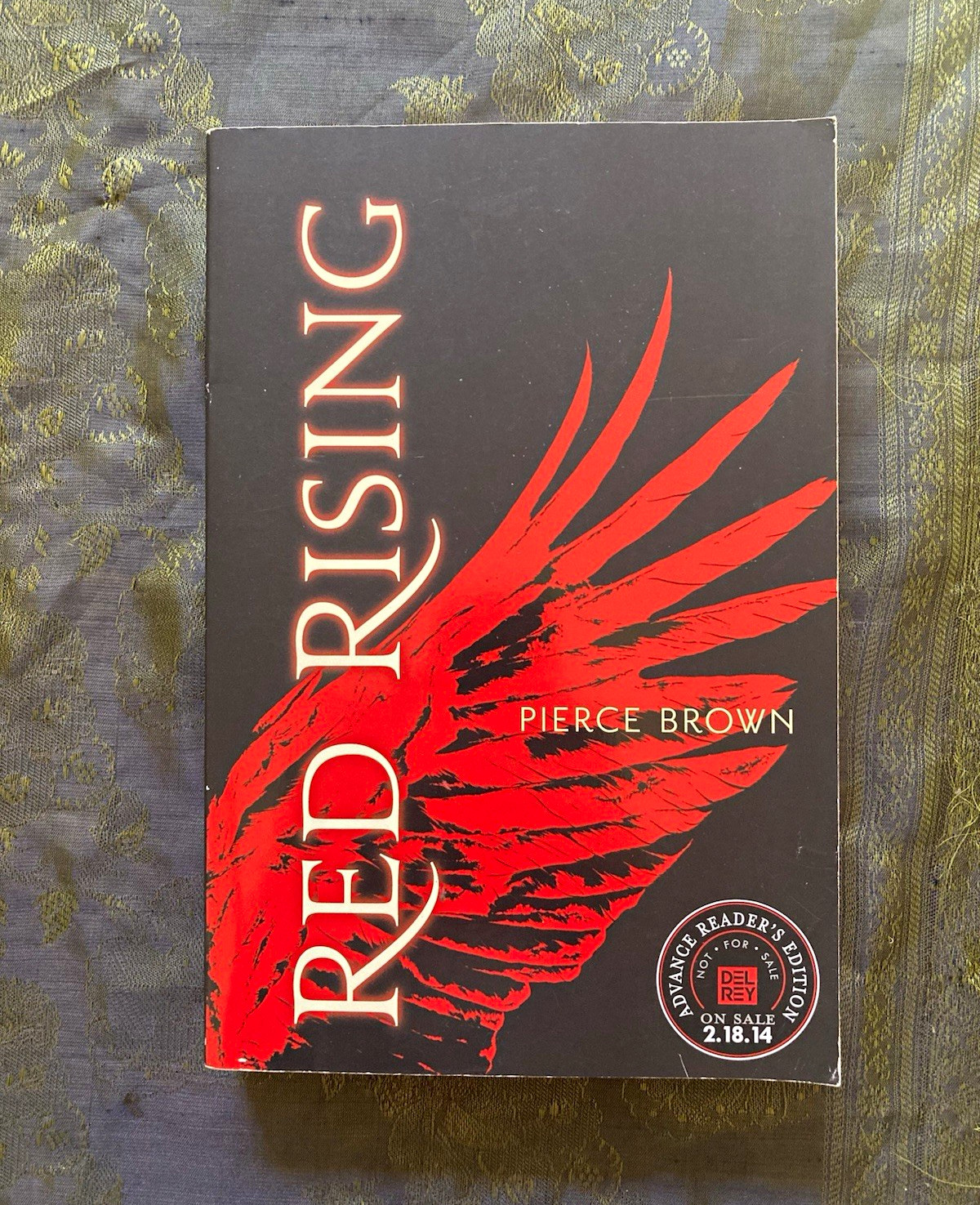 Pierce Brown Red Rising Advance Reader's Edition PB 2014 Del Rey