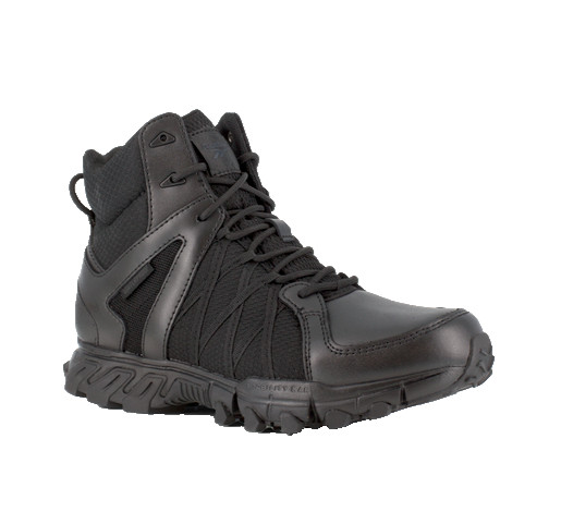 REEBOK MENS BLACK WATERPROOF TACTICAL BOOTS TRAILGRIP 6