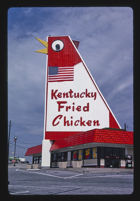 Photo:Marietta Georgia 1992 Kentucky Fried Chicken Sign Restaurant