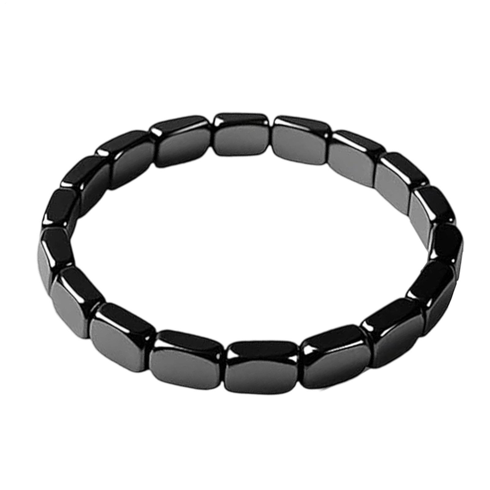 1-2X Hematite Bracelet Hemios Hematite Hemys Black Beaded Healing Energy Gifts 