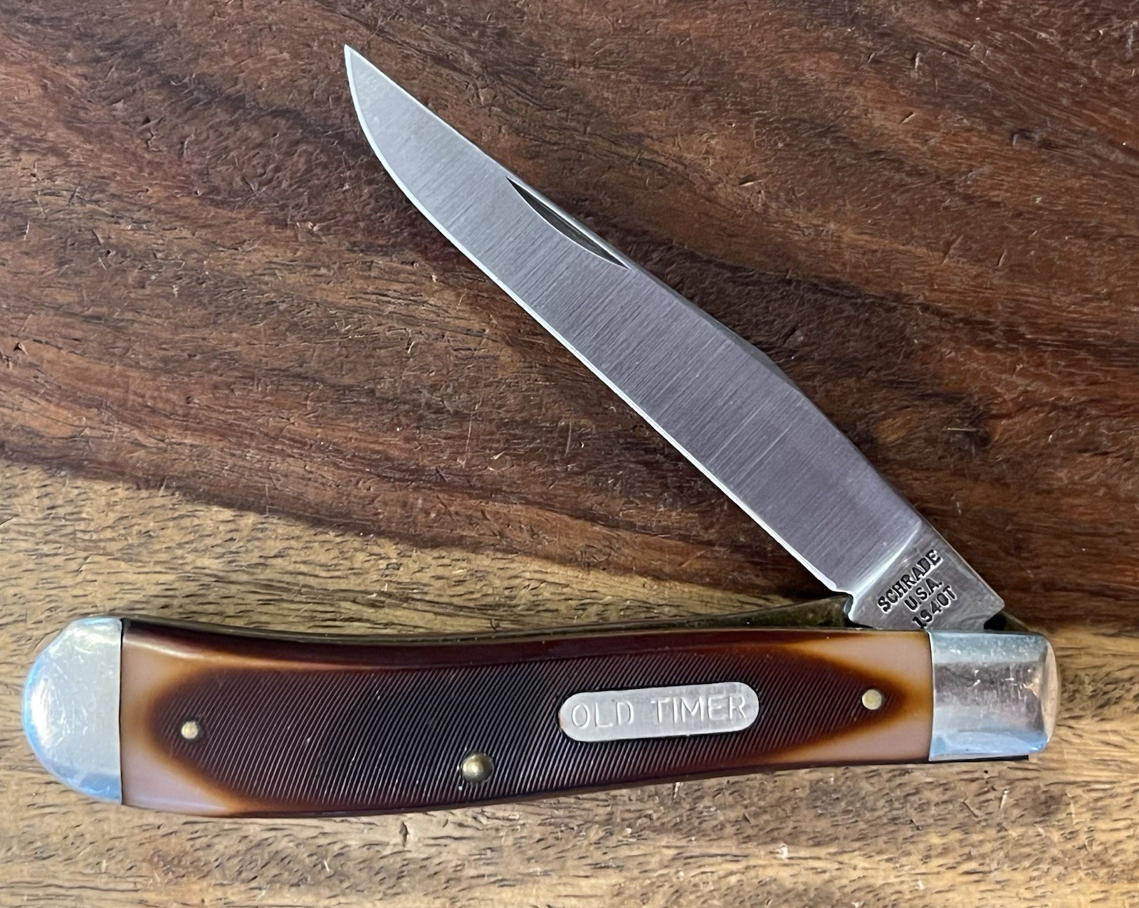 VINTAGE USA SCHRADE Old Timer USA 194OT Knife SUPER NICE  VERY SOLID -USA—