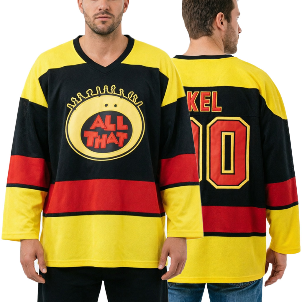 Kel 00 All That Ice Hockey Jersey Sewn Embroidered Retro Outdoor Sportswear