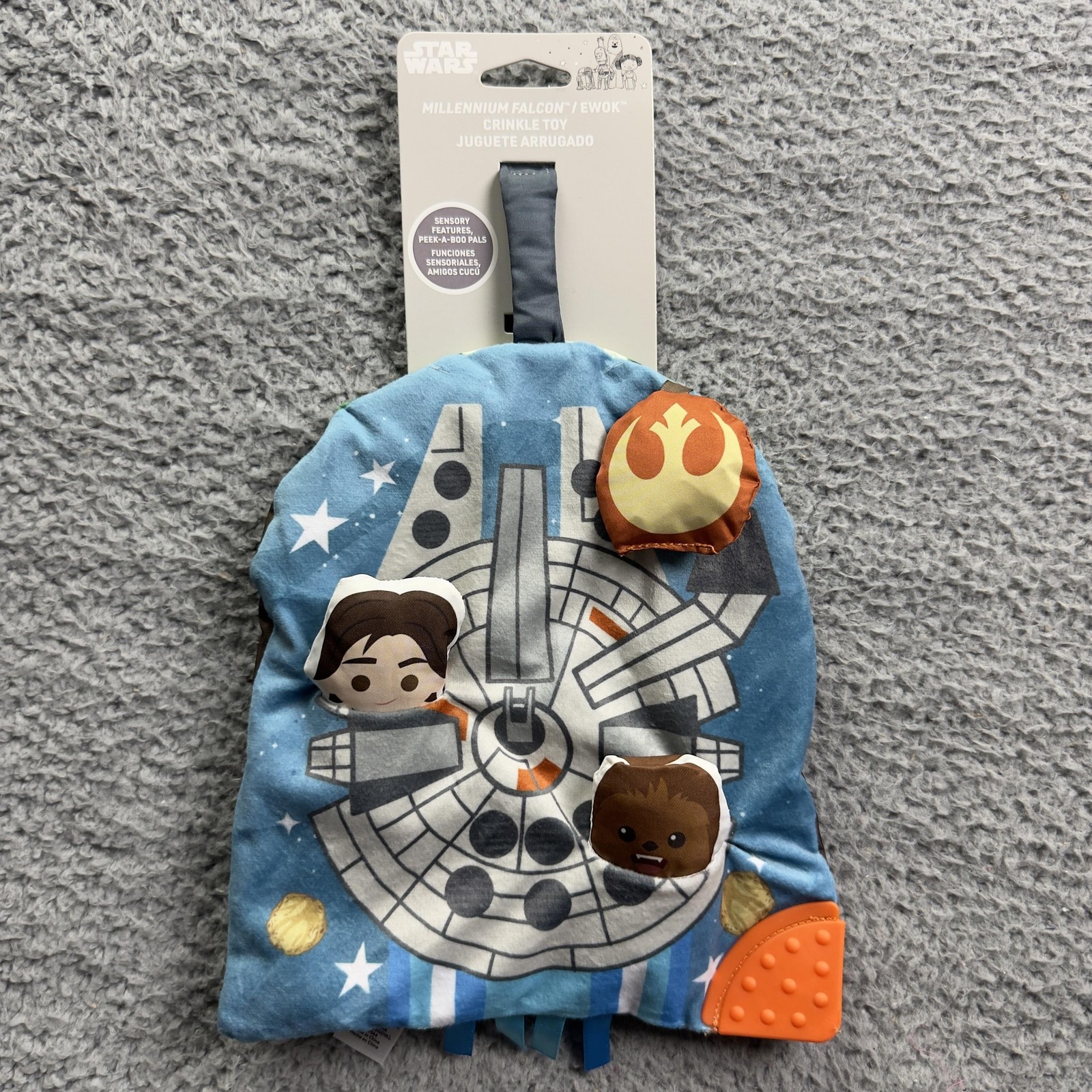 Kids Preferred Star Wars Millennium Falcon Ewok Crinkle Toy Baby Boys 0M+ New