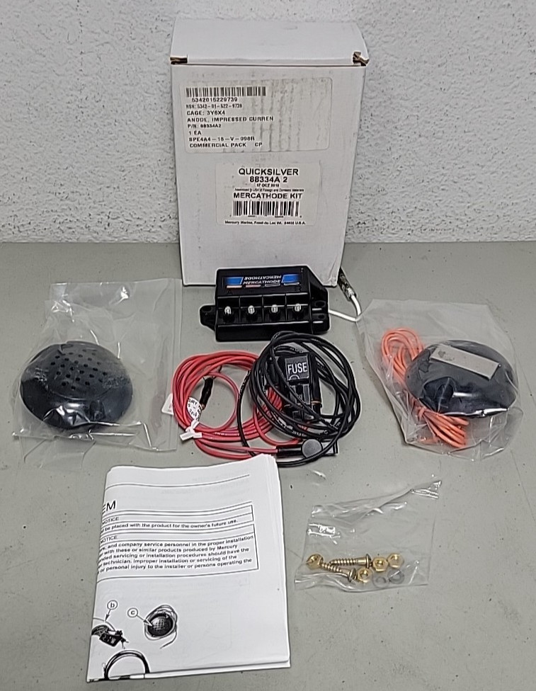 Mercury Marine Quicksilver 88334A2 Mercathode Kit MerCruiser 