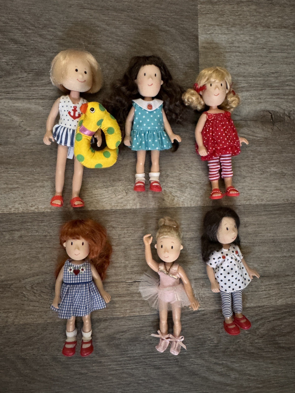 Vintage Poseable Madeline And Friends Small Dolls Lot of 6 With Clothes Vintage Poseable Madeline And Friends Small Dolls Lot of 6 With Clothes